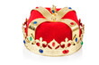 King crown isolated on white