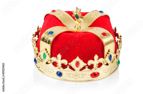 Photo: King crown isolated on white King crown isolated on white