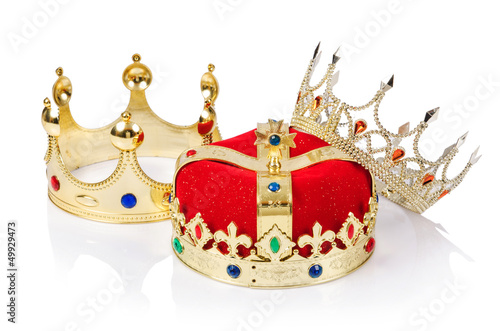 Photo: King crown isolated on white King crown isolated on white