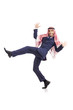 Arab man dancing from joy