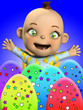 Baby With Easter Eggs