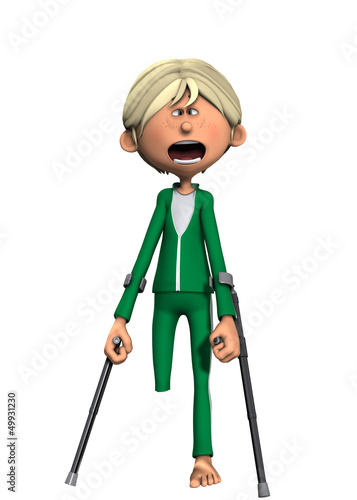 Illustration: Man Who Lost His Leg Man Who Lost His Leg