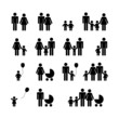 People Family Pictogram. Set 16 icons People Family Pictogram. Set 16 icons