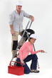 A team of tradespeople
