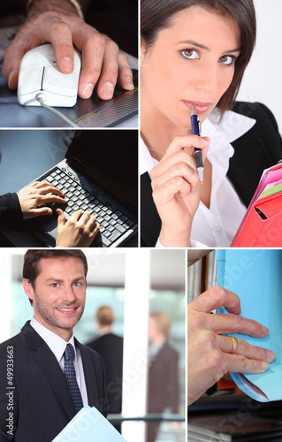 Photo: Montage of office life Montage of office life