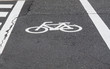 Bicycle lane across the road