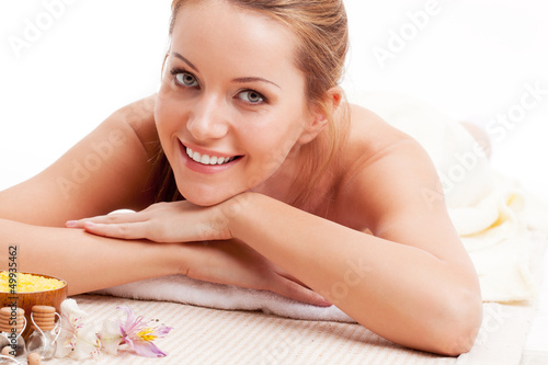 Photo: beautiful woman in spa salon beautiful woman in spa salon