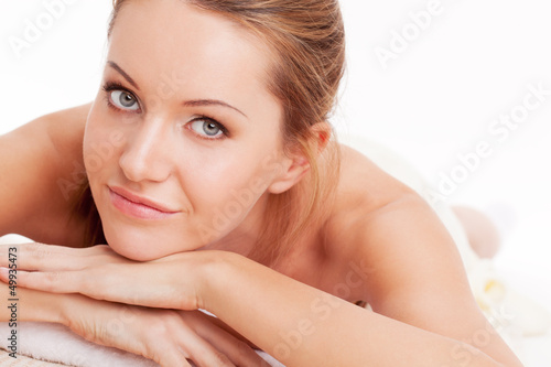 Photo: beautiful woman in spa salon beautiful woman in spa salon