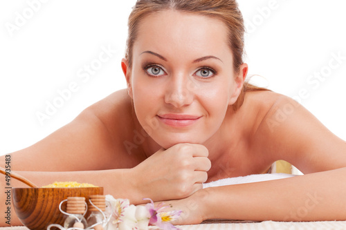 Photo: beautiful woman in spa salon beautiful woman in spa salon