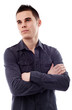 Photo: Thoughtful young man in closeup Thoughtful young man in closeup