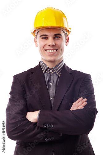 Photo: Closeup of young engineer Closeup of young engineer