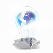 world of fresh idea. With lamp move up from torn paper