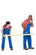 craftsman and craftswoman working together