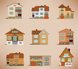 Townhouses (retro colors)