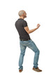 man on white background