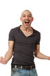 man on white background