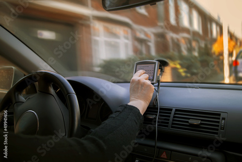 Photo: woman in car woman in car