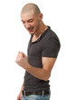 man on white background