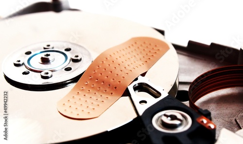 Photo: patch to repair a broken hard drive hd patch to repair a broken hard drive hd
