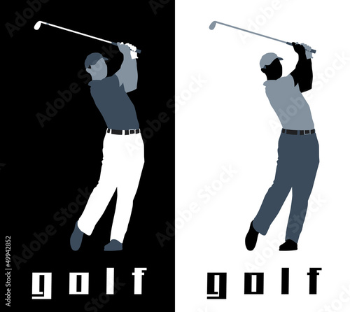 Illustration: Golfer Golfer