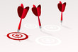 Marketing strategic positioning concept illustration