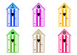 Cabine de plage - Couleurs
