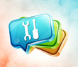 Transparent to the 3d icon