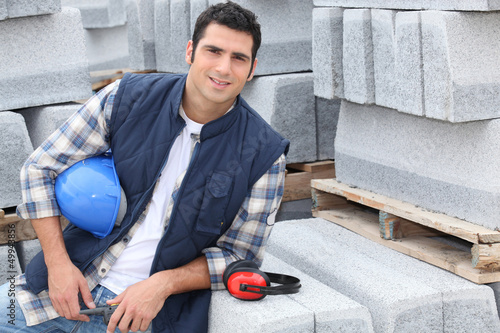 Photo: Confident construction worker Confident construction worker