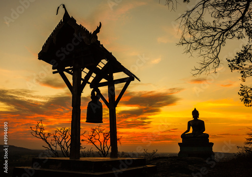 Photo: Sunset old Temple wat Praputtachai at Saraburi, Thailand Sunset old Temple wat Praputtachai at Saraburi, Thailand