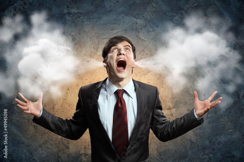 Photo: businessman in anger businessman in anger
