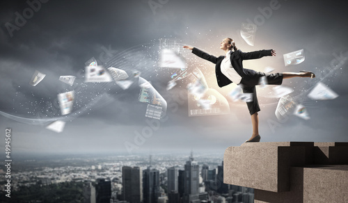 Photo: image of pretty businesswoman image of pretty businesswoman