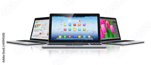 Illustration: Modern laptops Modern laptops