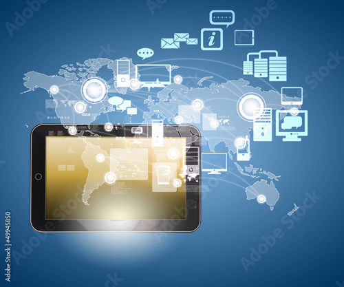 Photo: Modern communication technology Modern communication technology