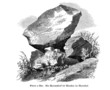 Moränenblock (Alte Lithographie)