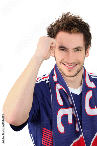 Photo: Portrait of a football fan Portrait of a football fan