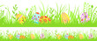 Horizontal seamless Easter background