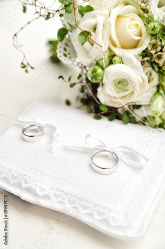 Photo: Wedding Rings on a Pad Wedding Rings on a Pad