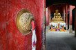 Door in Buddhist temple.