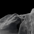 Kohlenstoff - closeup - 3D Render