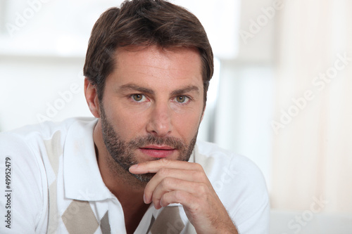 Photo: Man thinking Man thinking