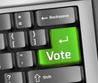 Keyboard Illustration "Vote"