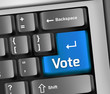 Keyboard Illustration "Vote"