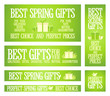 Best Spring gifts banners. 