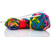 Photo: modern balls wool with needles modern balls wool with needles