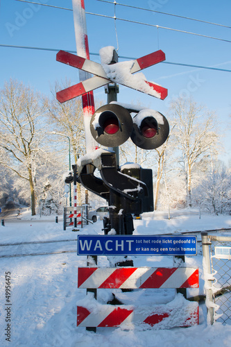Photo: railway crossing railway crossing