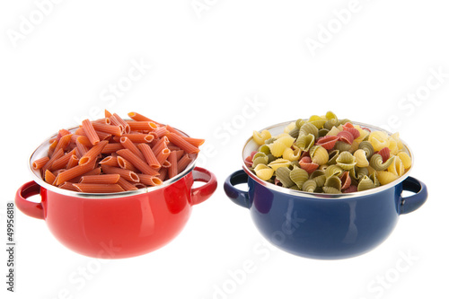 Photo: Wholemeal farfalle and macaroni Wholemeal farfalle and macaroni