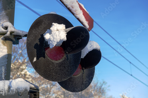 Photo: railway crossing railway crossing
