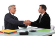 A business handshake