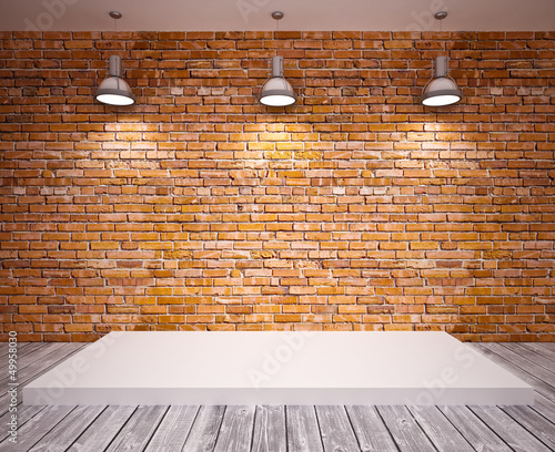 Illustration: banner on wall banner on wall