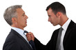 Young man fed-up with his boss